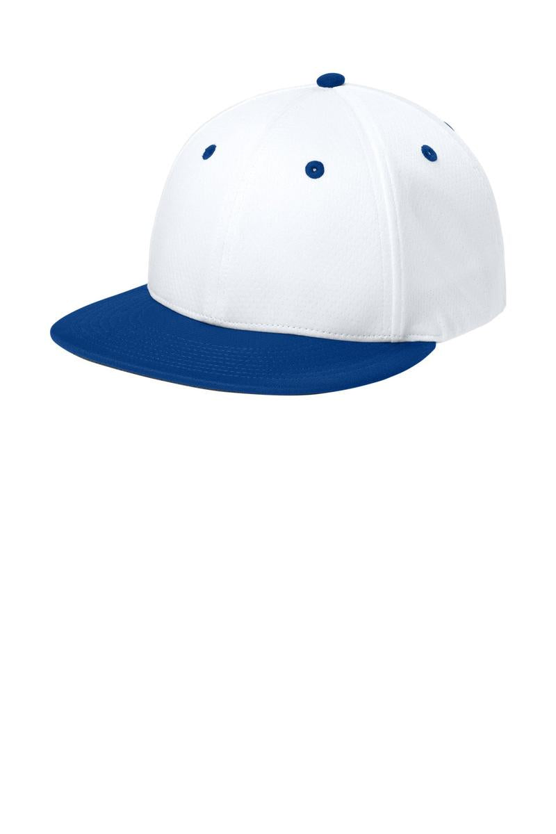 Sport-Tek Impact Mesh Stretch-Tek Cap STC70 in White/ True Royal/ White