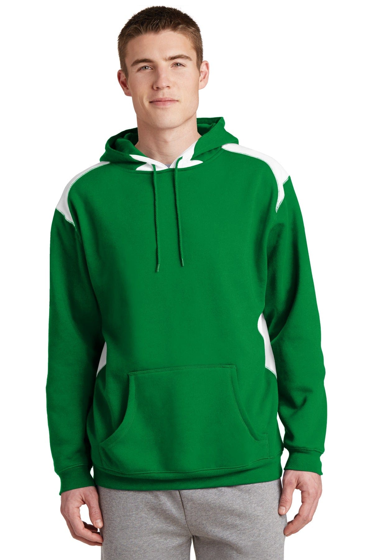 Sport-Tek Sweatshirts/Fleece 4XL / Kelly Green DISCONTINUED  Sport-Tek ®  Pullover Hooded Sweatshirt with Contrast Color. F264
