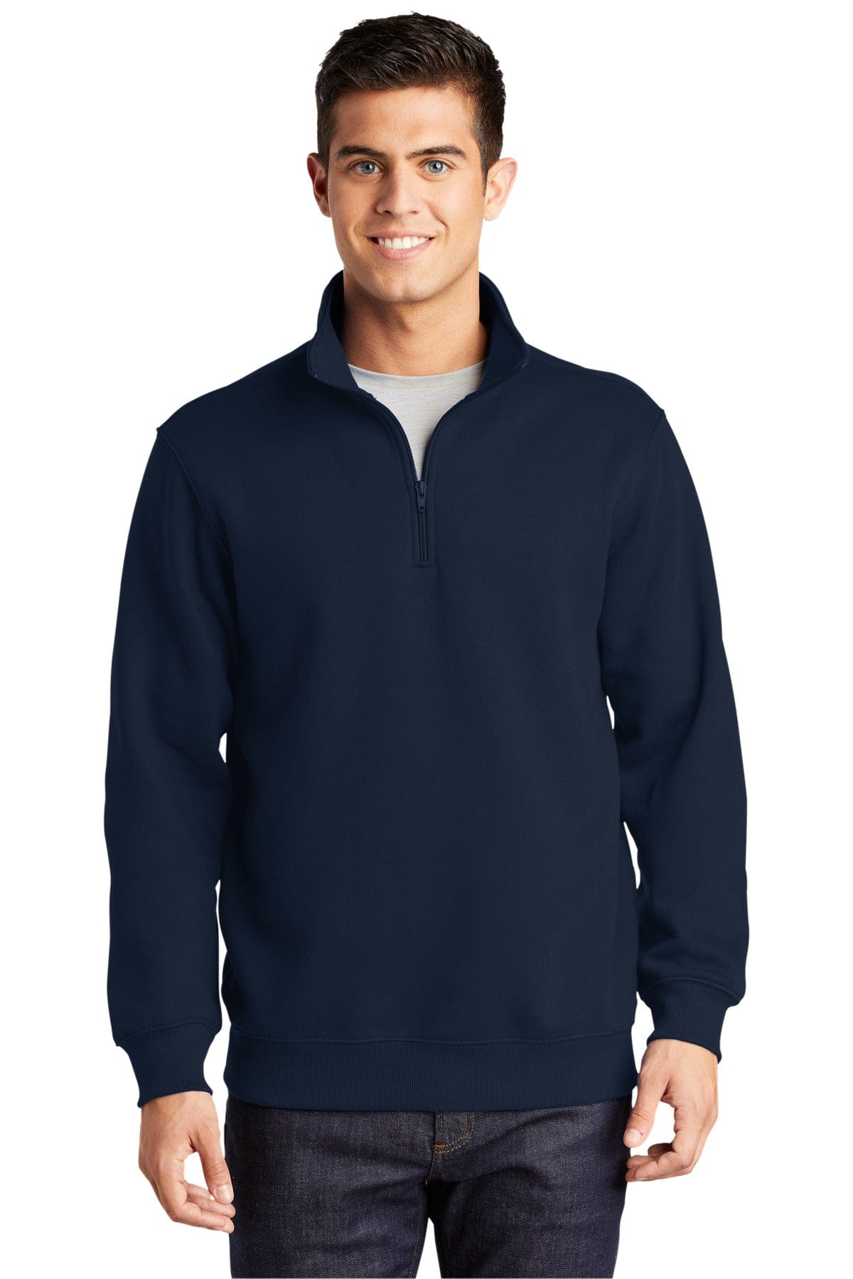 Sport-Tek Sweatshirts/Fleece LT / True Navy Sport-Tek ®  Tall 1/4-Zip Sweatshirt. TST253