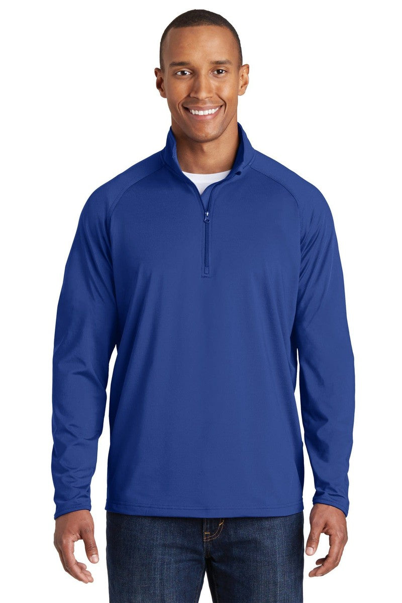 Sport-Tek Sweatshirts/Fleece LT / True Royal Sport-Tek TST850: Tall Sport-Wick Stretch 1/2-Zip Pullover