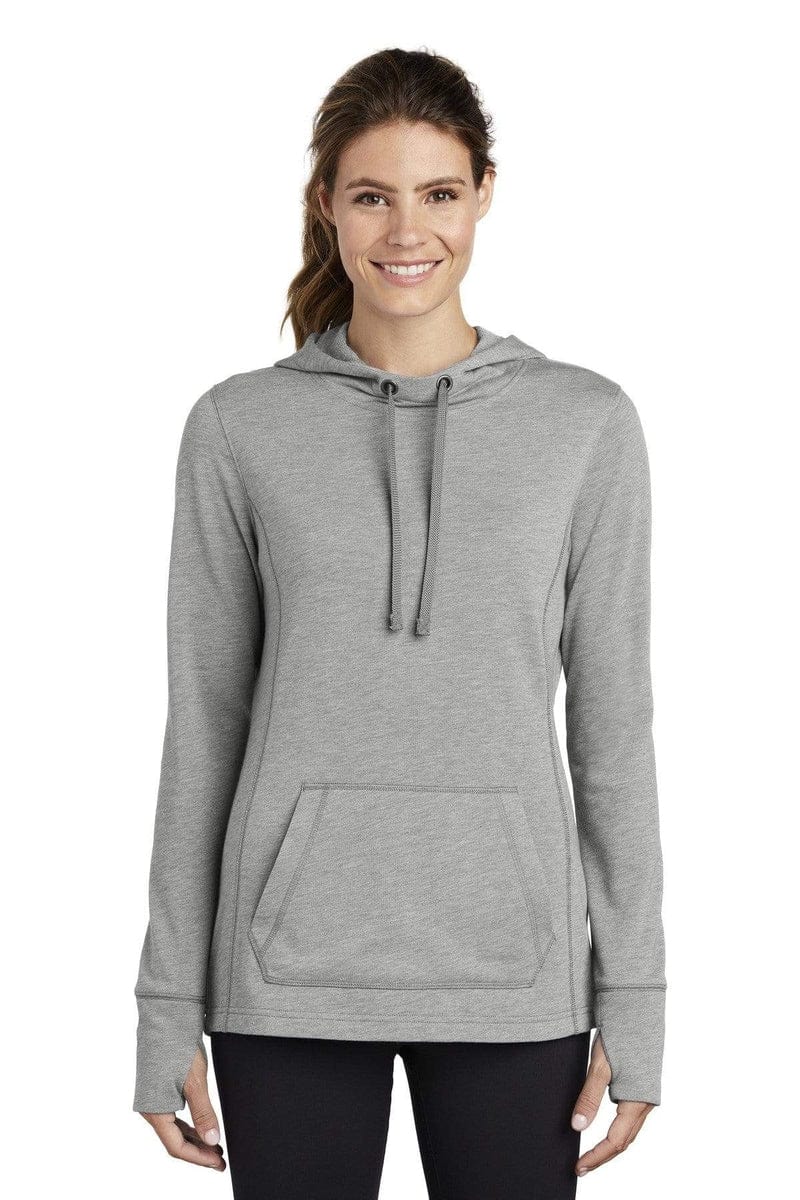 Sport-Tek Sweatshirts/Fleece Sport-Tek LST296: Ladies PosiCharge Tri-Blend Wicking Fleece Hooded Pullover