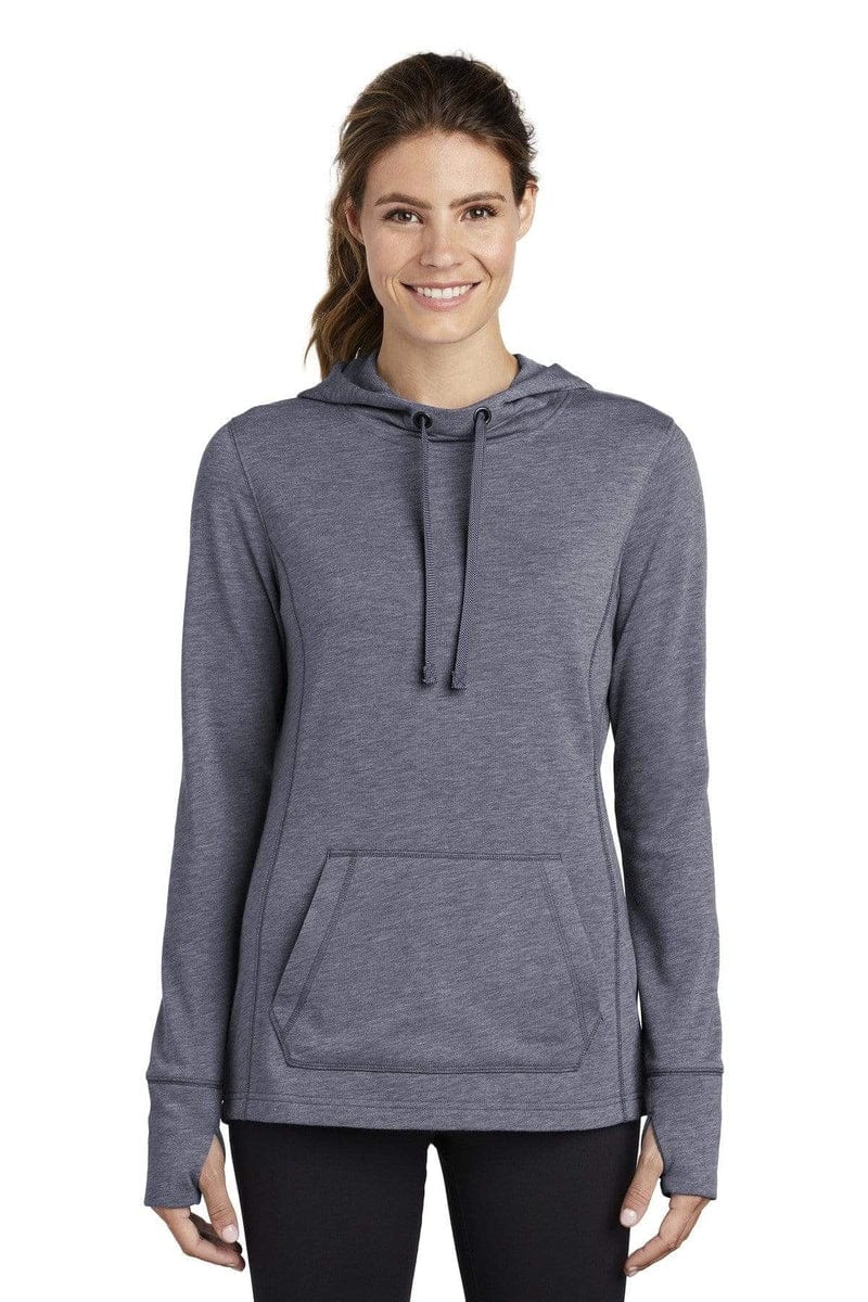 Sport-Tek Sweatshirts/Fleece Sport-Tek LST296: Ladies PosiCharge Tri-Blend Wicking Fleece Hooded Pullover