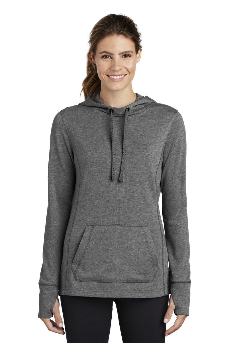 Sport-Tek Sweatshirts/Fleece Sport-Tek LST296: Ladies PosiCharge Tri-Blend Wicking Fleece Hooded Pullover