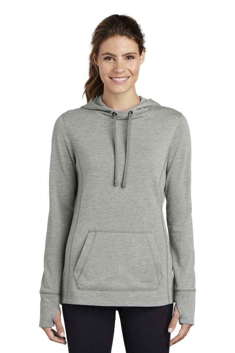 Sport-Tek Sweatshirts/Fleece Sport-Tek LST296: Ladies PosiCharge Tri-Blend Wicking Fleece Hooded Pullover