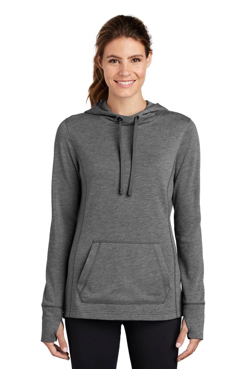 Sport-Tek Sweatshirts/Fleece Sport-Tek LST296: Ladies PosiCharge Tri-Blend Wicking Fleece Hooded Pullover