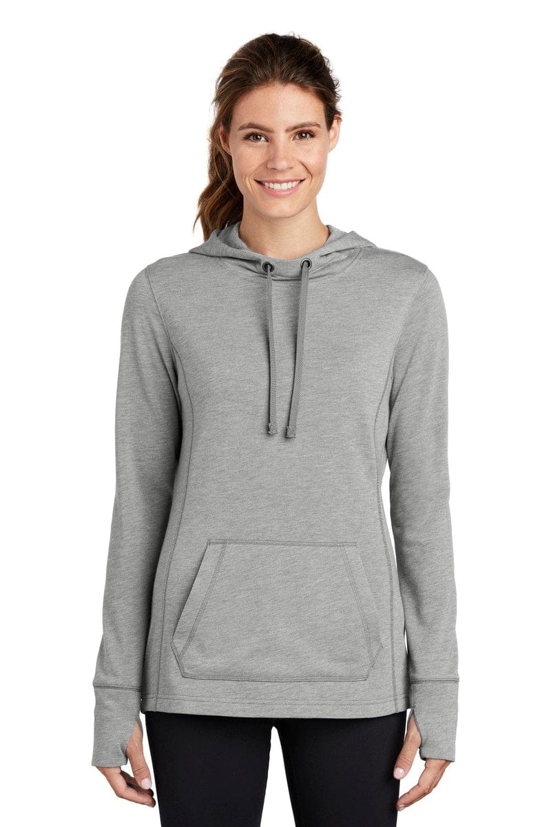 Sport-Tek Sweatshirts/Fleece Sport-Tek LST296: Ladies PosiCharge Tri-Blend Wicking Fleece Hooded Pullover