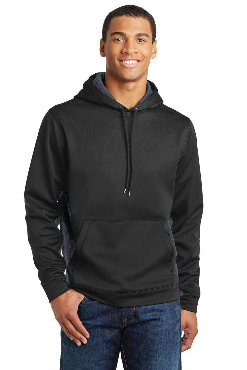 Sport-Tek Sweatshirts/Fleece Sport-Tek ST239: Sport-Wick CamoHex Fleece Colorblock Hooded Pullover