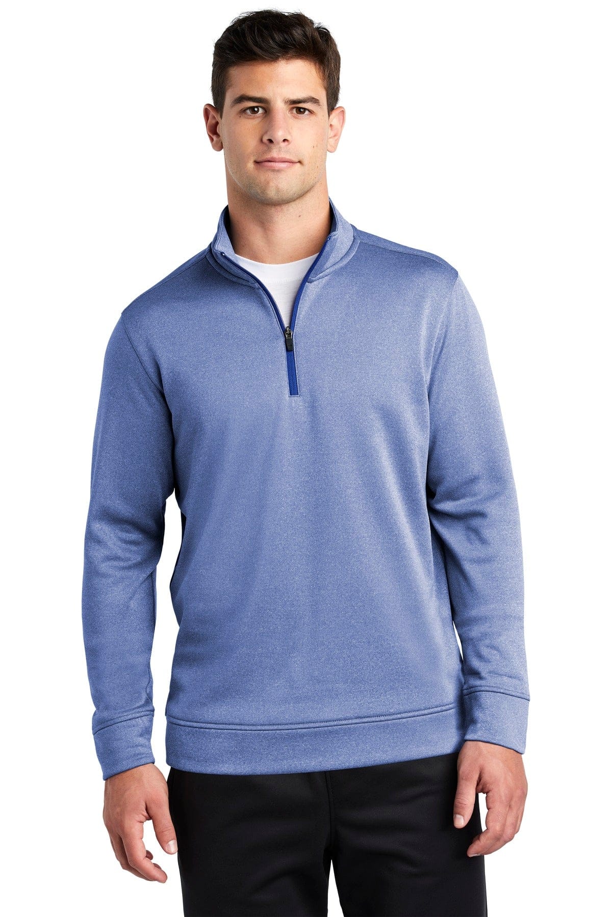 Sport-Tek Sweatshirts/Fleece Sport-Tek ST263: PosiCharge Sport-Wick Heather Fleece 1/4-Zip Pullover