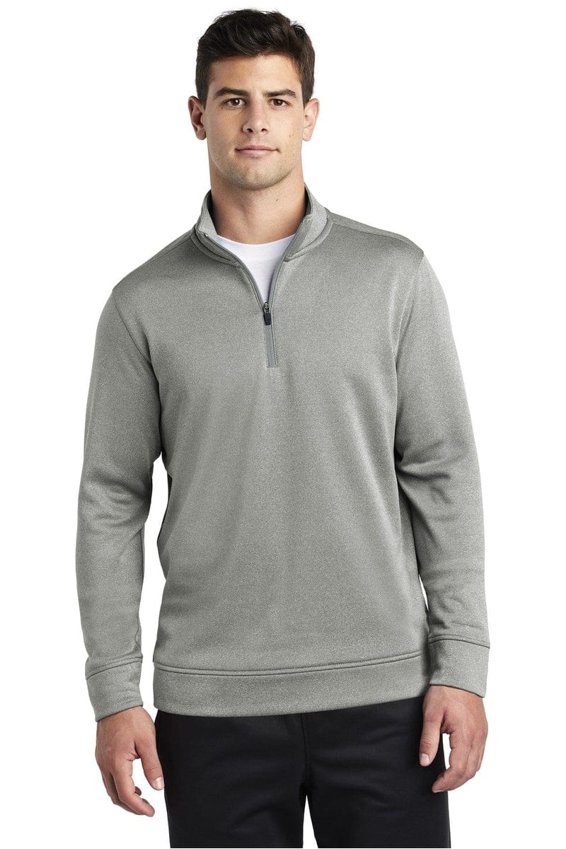Sport-Tek Sweatshirts/Fleece Sport-Tek ST263: PosiCharge Sport-Wick Heather Fleece 1/4-Zip Pullover