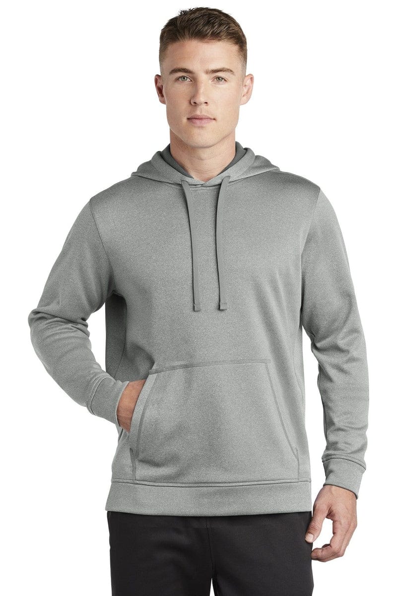 Sport-Tek Sweatshirts/Fleece Sport-Tek ST264: PosiCharge Sport-Wick Heather Fleece Hooded Pullover