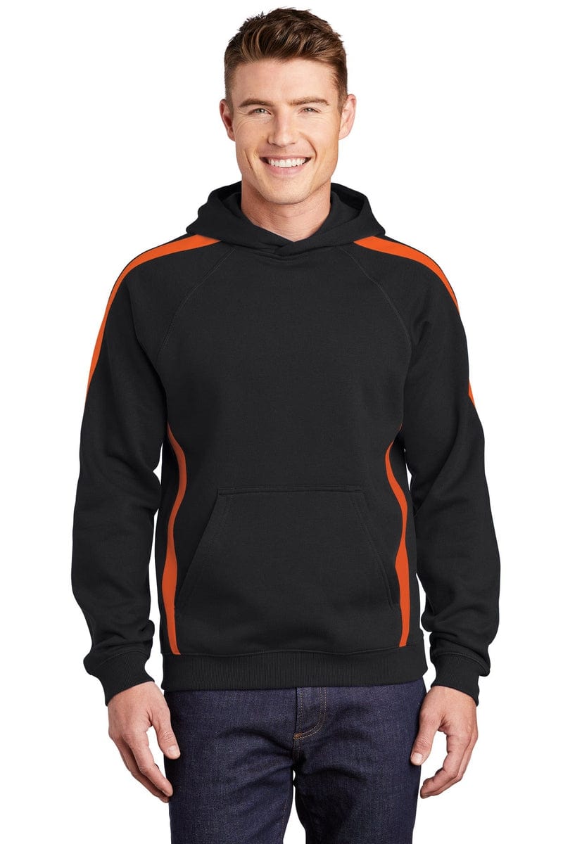 Sport-Tek Sweatshirts/Fleece Sport-Tek ST265: Sleeve Stripe Pullover Hooded Sweatshirt