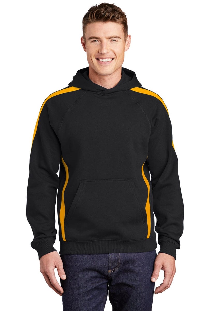 Sport-Tek Sweatshirts/Fleece Sport-Tek ST265: Sleeve Stripe Pullover Hooded Sweatshirt