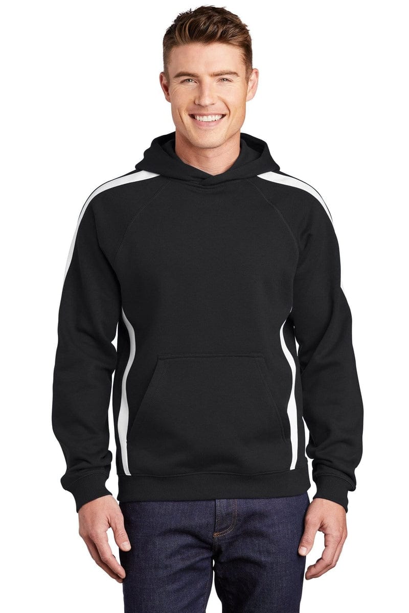 Sport-Tek Sweatshirts/Fleece Sport-Tek ST265: Sleeve Stripe Pullover Hooded Sweatshirt