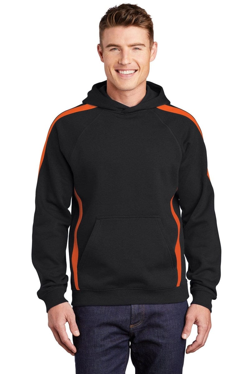 Sport-Tek Sweatshirts/Fleece Sport-Tek ST265: Sleeve Stripe Pullover Hooded Sweatshirt