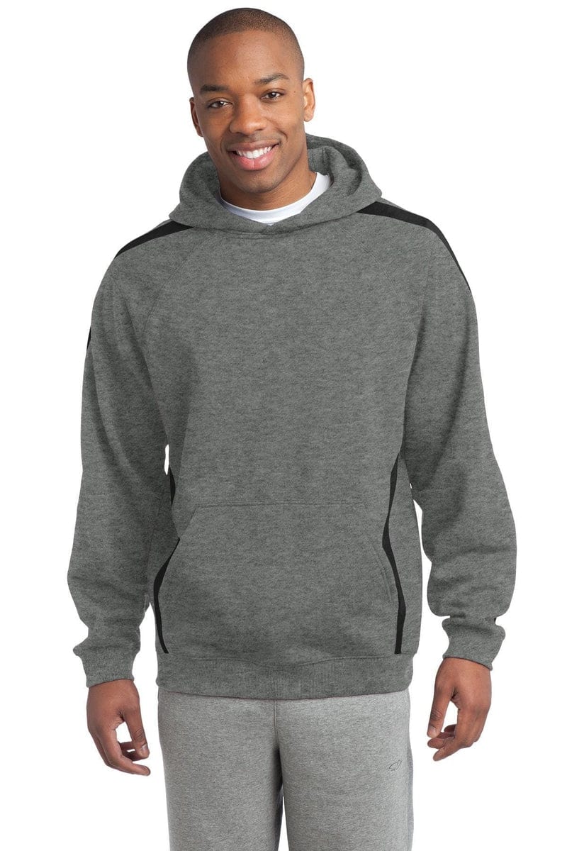 Sport-Tek Sweatshirts/Fleece Sport-Tek ST265: Sleeve Stripe Pullover Hooded Sweatshirt