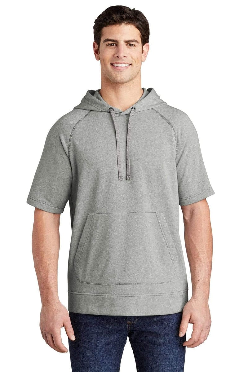 Sport-Tek Sweatshirts/Fleece Sport-Tek ST297: PosiCharge Tri-Blend Wicking Fleece Short Sleeve Hooded Pullover