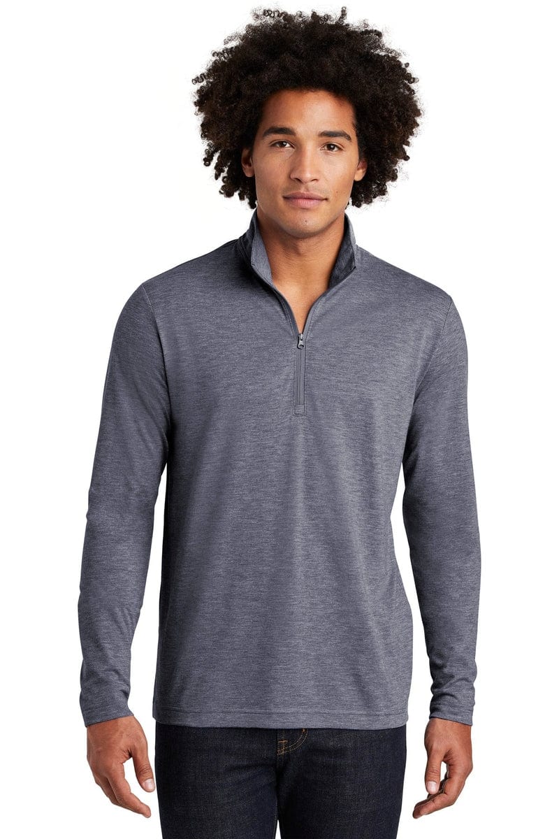 Sport-Tek Sweatshirts/Fleece Sport-Tek ST407: PosiCharge Tri-Blend Wicking 1/4-Zip Pullover