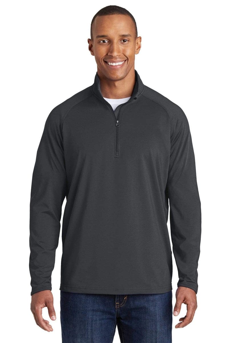 Sport-Tek Sweatshirts/Fleece Sport-Tek TST850: Tall Sport-Wick Stretch 1/2-Zip Pullover