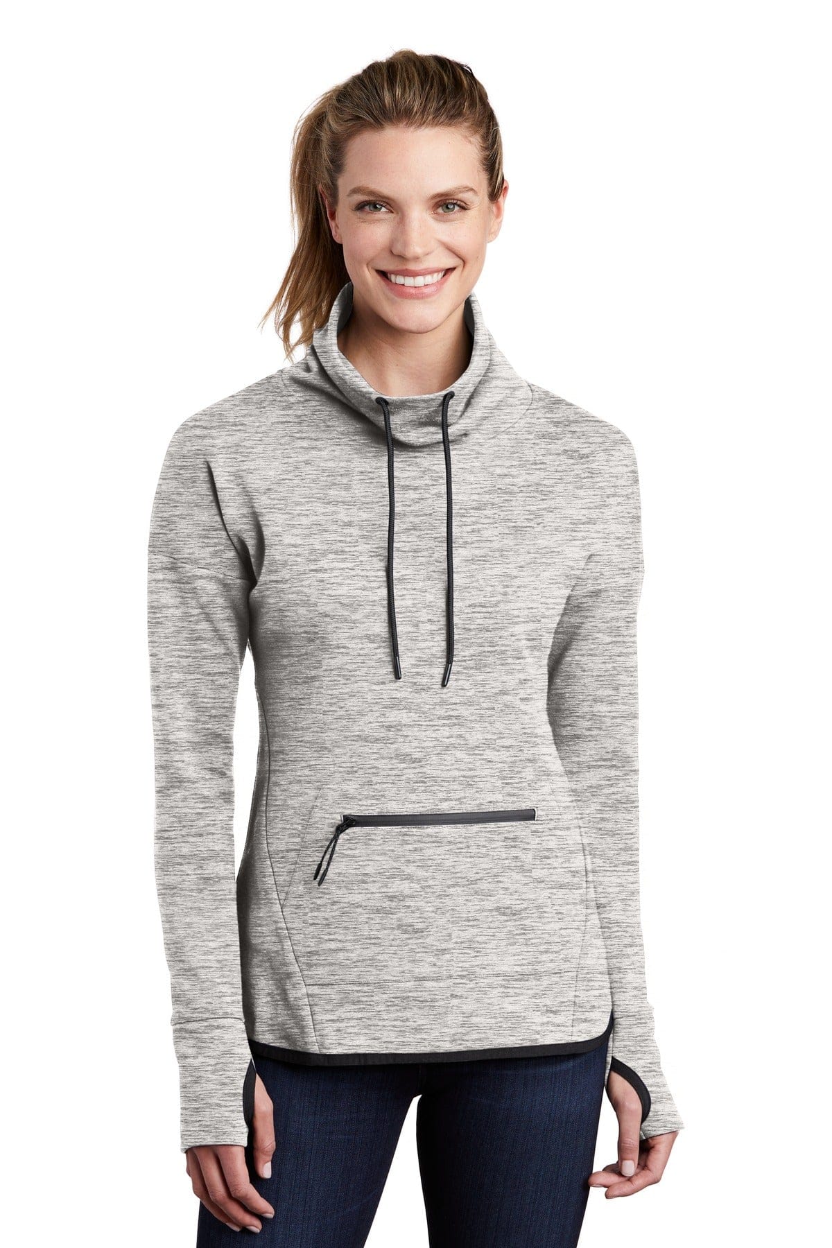 Sport-Tek Sweatshirts/Fleece XS / Athletic Heather Sport-Tek LST280 Ladies Triumph Cowl Neck Pullover