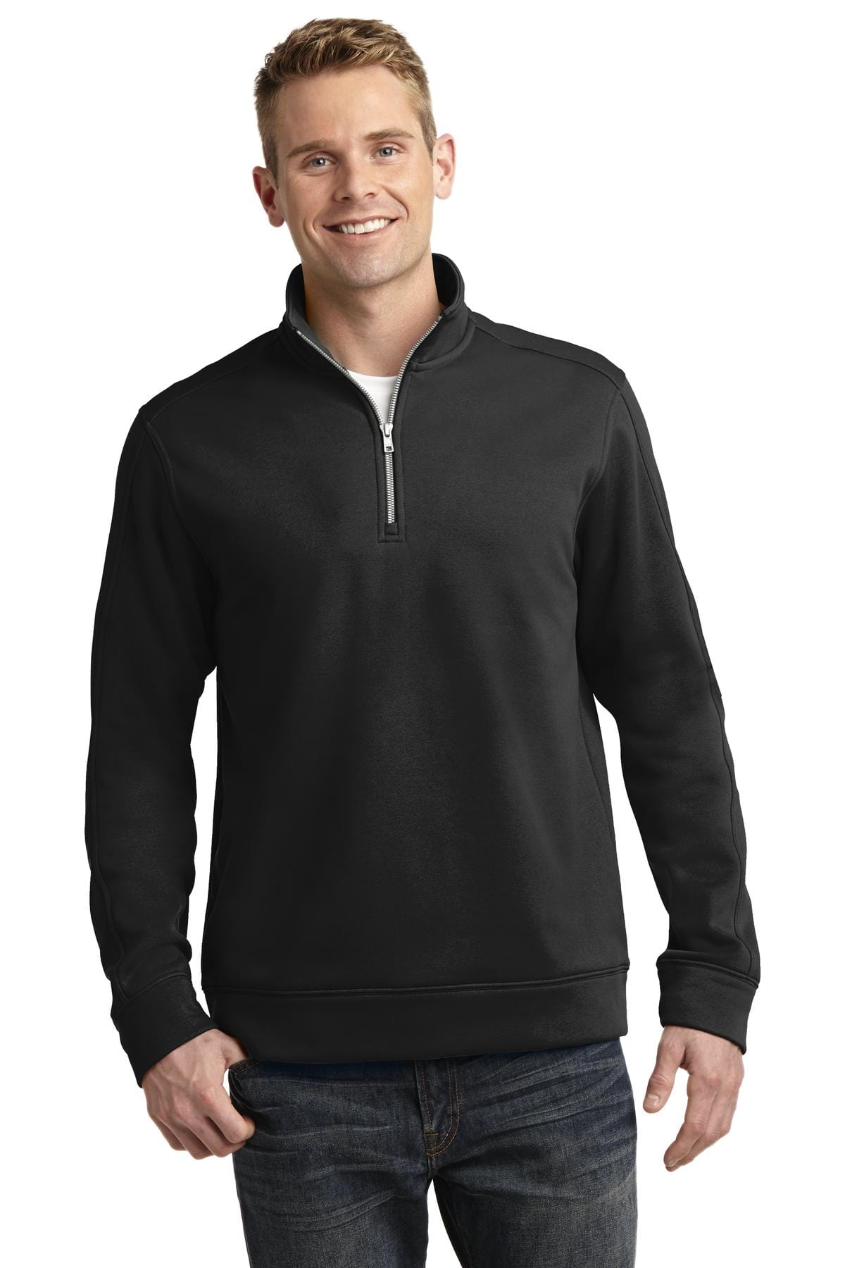 Sport-Tek Sweatshirts/Fleece XS / Black DISCONTINUED  Sport-Tek ®  Repel Fleece 1/4-Zip Pullover. ST291