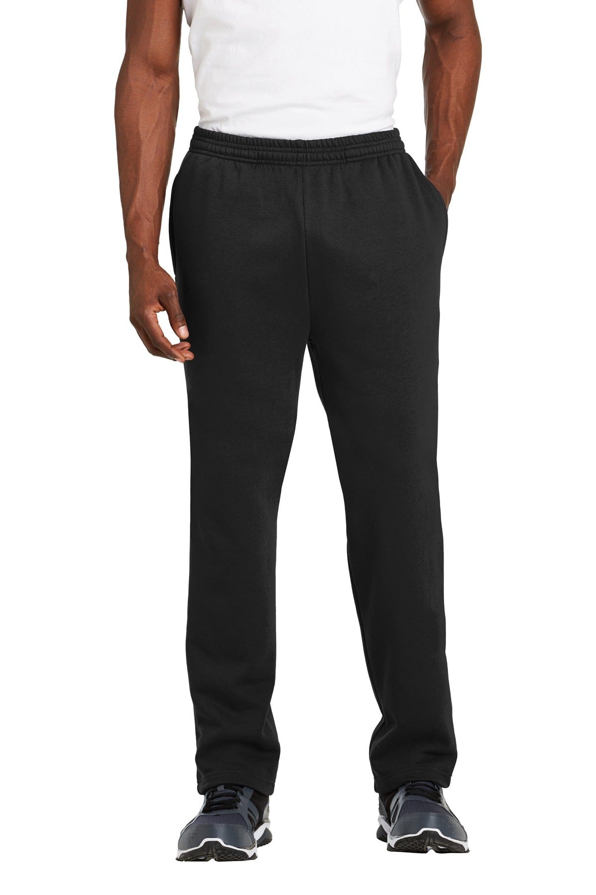 Sport-Tek Sweatshirts/Fleece XS / Black Sport-Tek ST257: Open Bottom Sweatpant