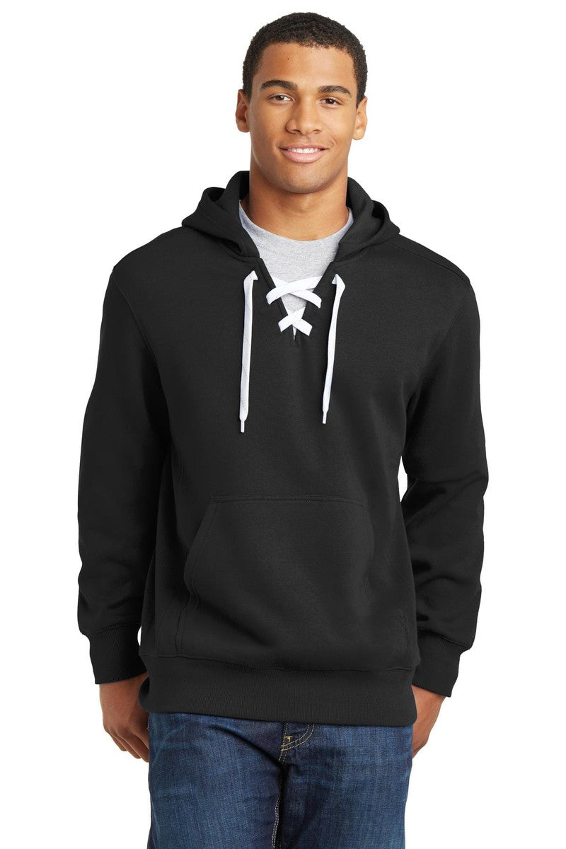 Sport-Tek Sweatshirts/Fleece XS / Black Sport-Tek ST271: Lace Up Pullover Hooded Sweatshirt