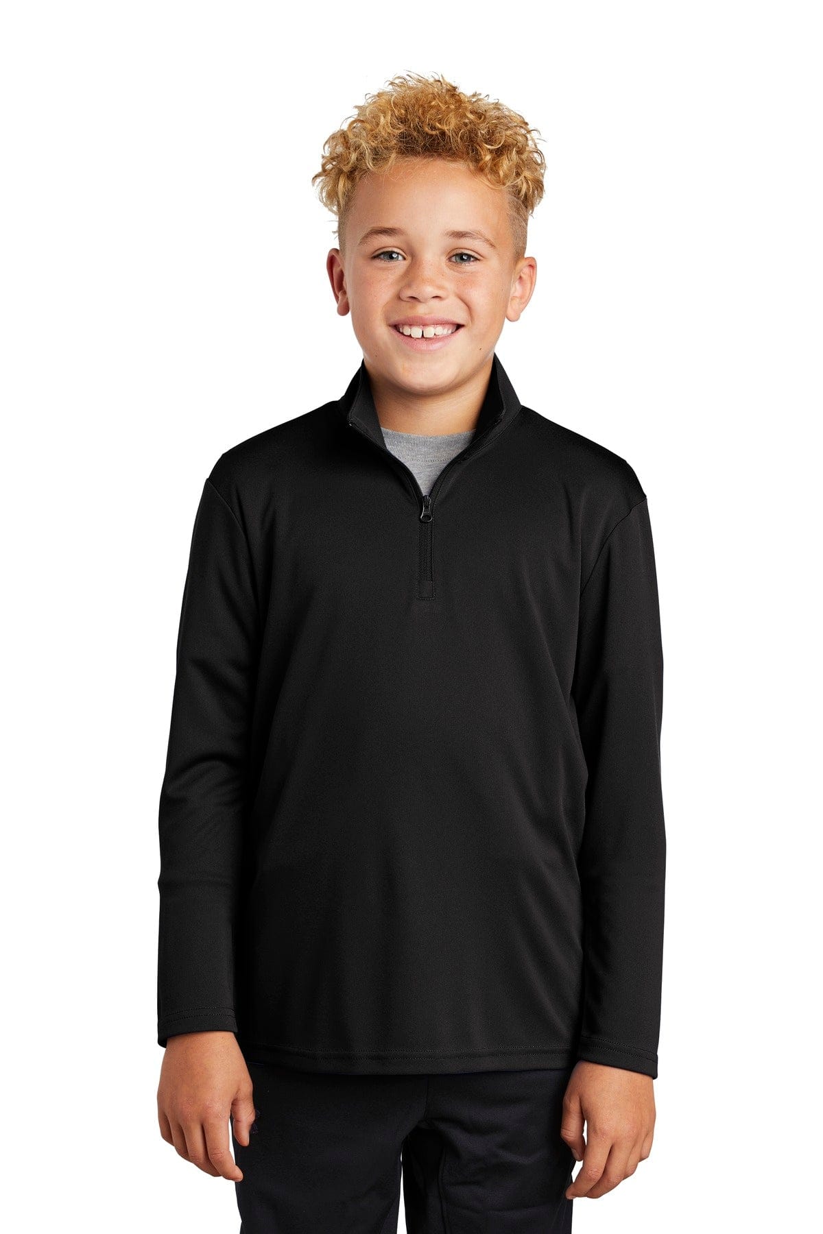 Sport-Tek Sweatshirts/Fleece XS / Black Sport-Tek YST357 Youth PosiCharge Competitor 1/4-Zip Pullover