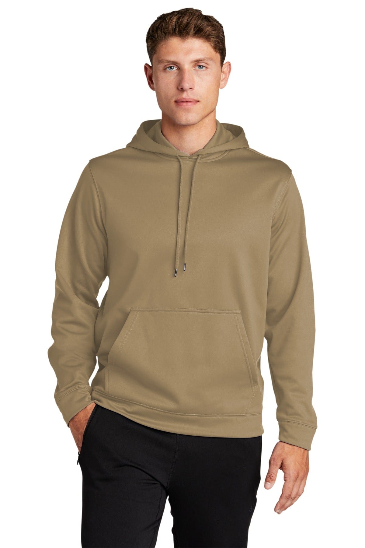 Sport-Tek Sweatshirts/Fleece XS / Coyote Brown Sport-Tek Sport-Wick Fleece Hooded Pullover: F244