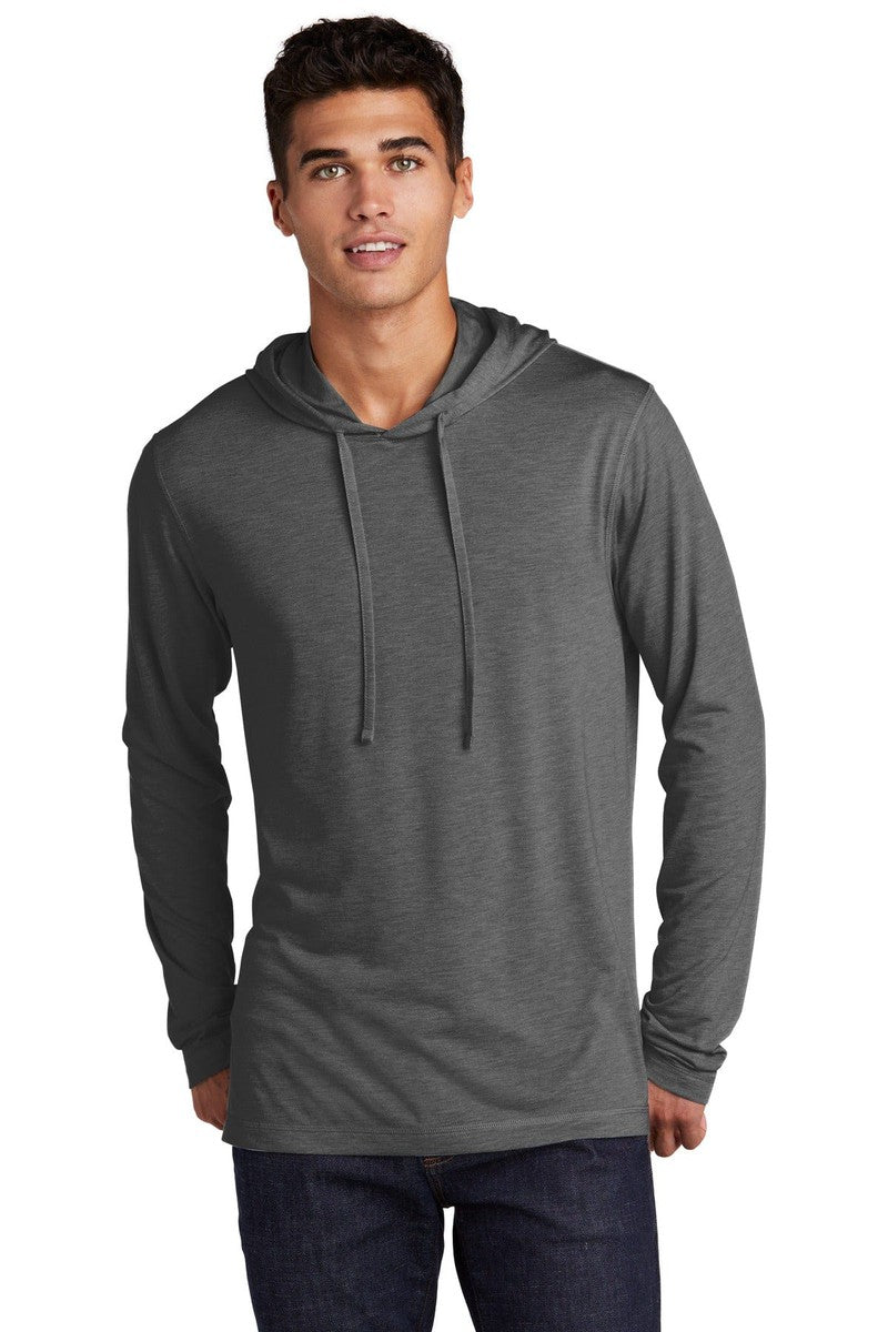 Sport-Tek Sweatshirts/Fleece XS / Dark Grey Heather Sport-Tek ST406: PosiCharge Tri-Blend Wicking Long Sleeve Hoodie