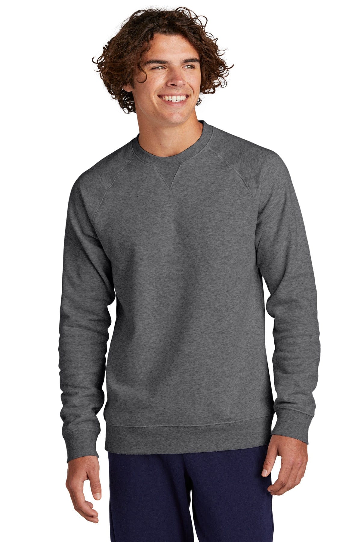 Sport-Tek Sweatshirts/Fleece XS / Graphite Heather Sport-Tek STF203: Drive Fleece Crewneck