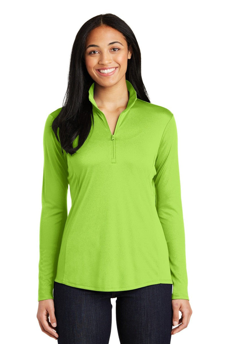 Sport-Tek Sweatshirts/Fleece XS / Lime Shock Sport-Tek LST357: Ladies PosiCharge Competitor 1/4-Zip Pullover