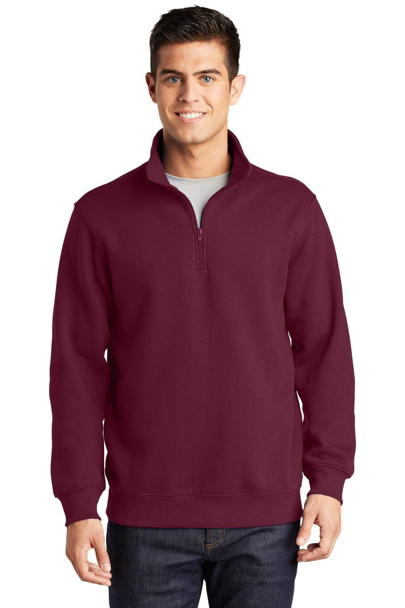 Sport-Tek Sweatshirts/Fleece XS / Maroon Sport-Tek ST253: Quarter Zip Pullover