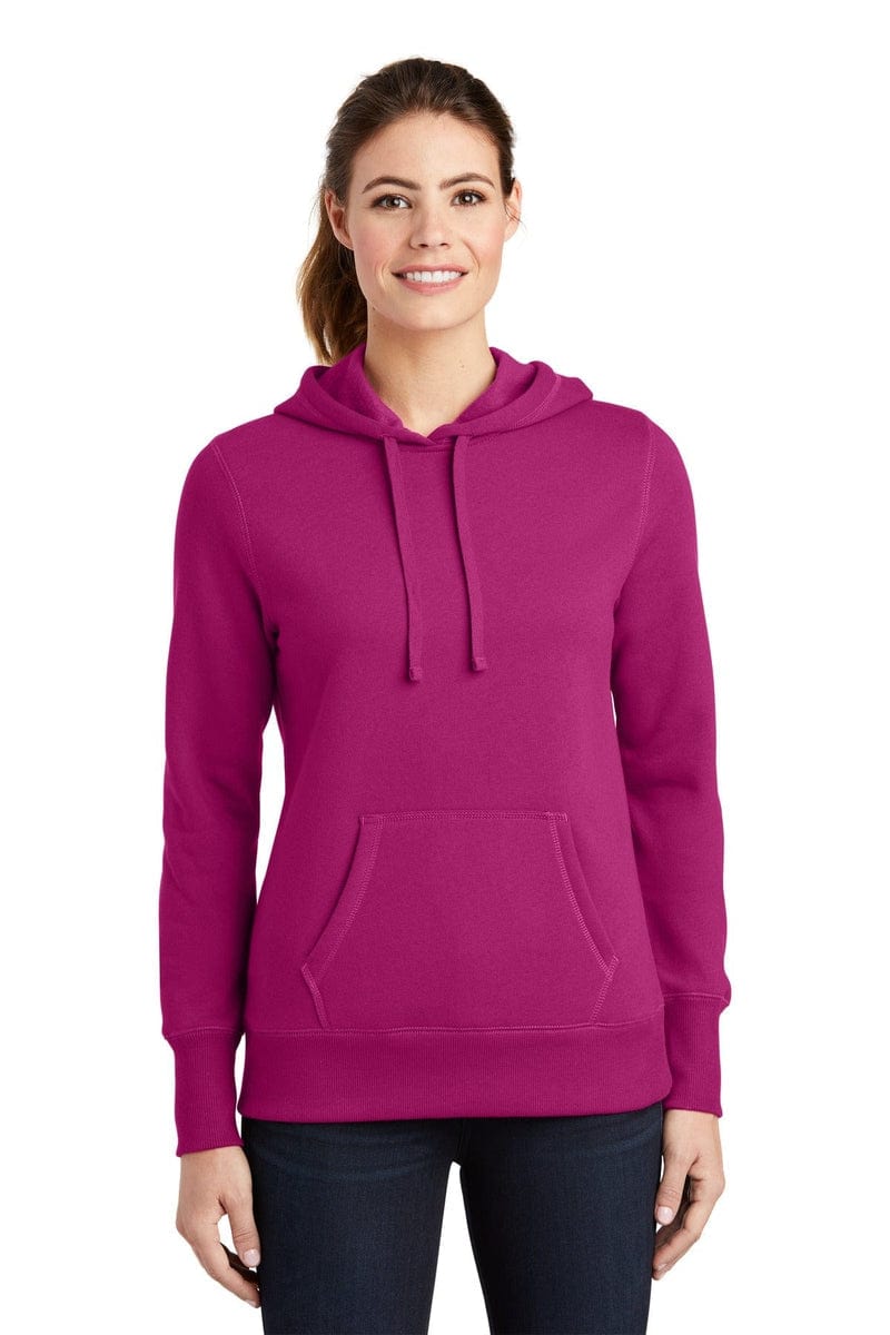 Sport-Tek Sweatshirts/Fleece XS / Pink Rush Sport-Tek LST254: Ladies Pullover Hooded Sweatshirt