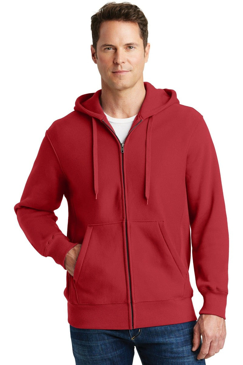 Sport-Tek Sweatshirts/Fleece XS / Red Sport-Tek F282: Super Heavyweight Full-Zip Hooded Sweatshirt