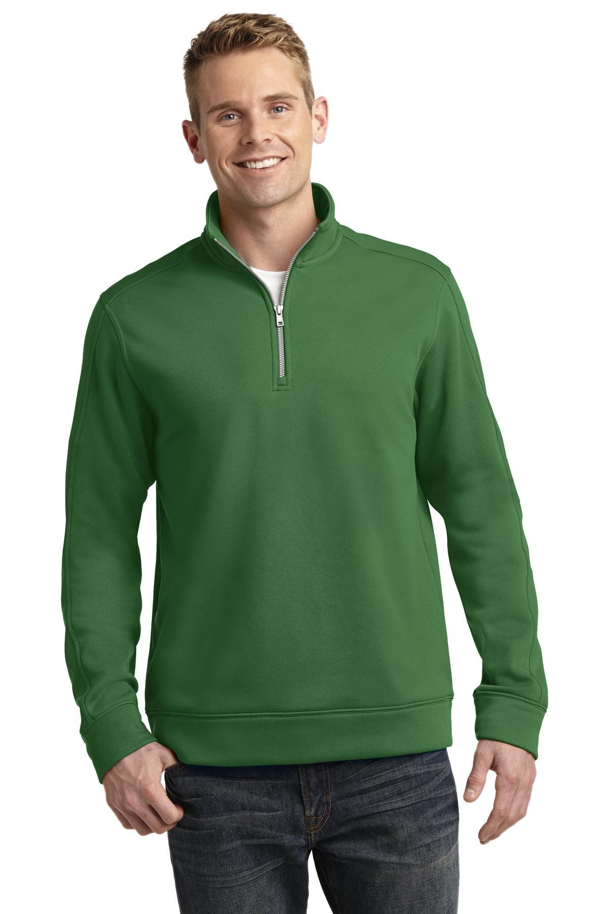 Sport-Tek Sweatshirts/Fleece XS / Stadium Green DISCONTINUED  Sport-Tek ®  Repel Fleece 1/4-Zip Pullover. ST291