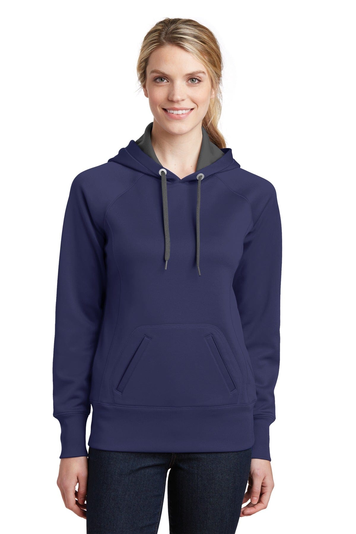 Sport-Tek Sweatshirts/Fleece XS / True Navy DISCONTINUED  Sport-Tek ®  Ladies Tech Fleece Hooded Sweatshirt.  LST250