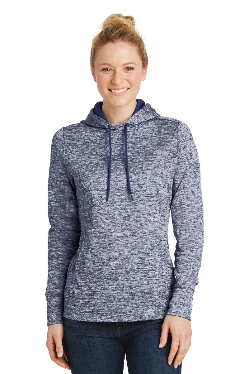 Sport-Tek Sweatshirts/Fleece XS / True Navy Electric Sport-Tek LST225: Ladies PosiCharge Electric Heather Fleece Hooded Pullover