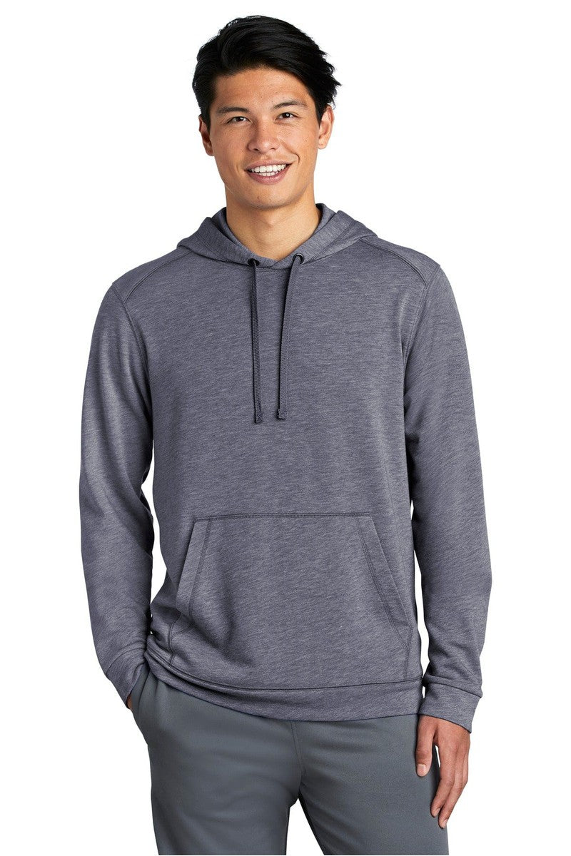 Sport-Tek Sweatshirts/Fleece XS / True Navy Heather Sport-Tek ST296: PosiCharge Tri-Blend Wicking Fleece Hooded Pullover