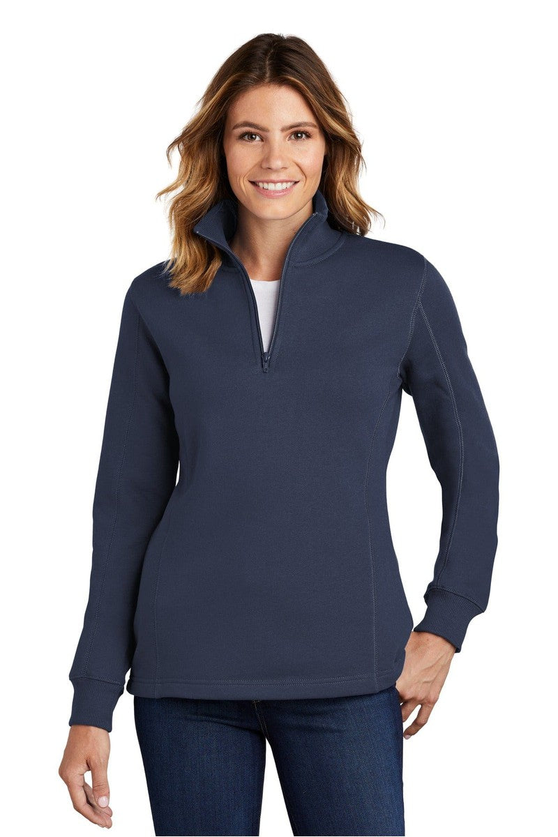 Sport-Tek Sweatshirts/Fleece XS / True Navy Sport-Tek LST253: Ladies 1/4-Zip Sweatshirt