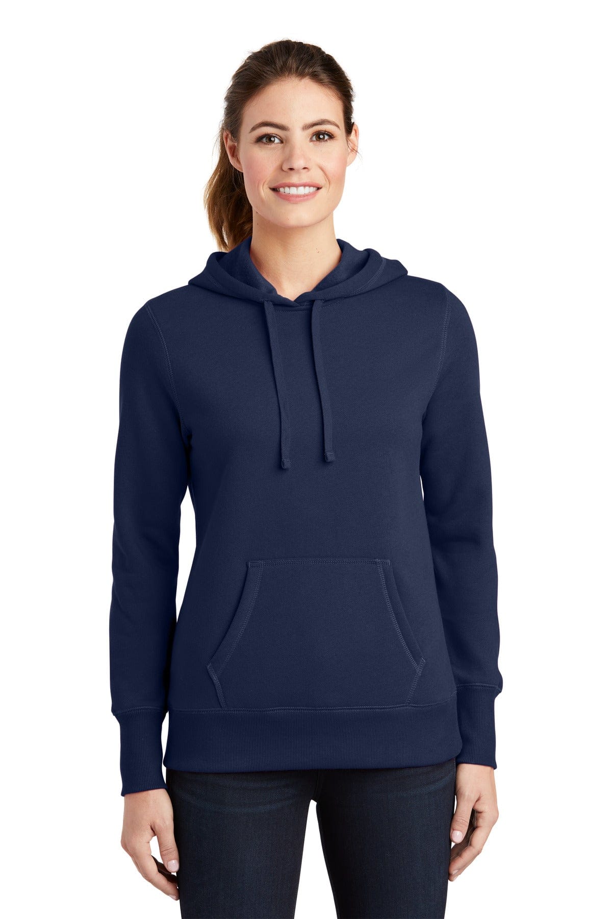 Sport-Tek Sweatshirts/Fleece XS / True Navy Sport-Tek LST254: Ladies Pullover Hooded Sweatshirt