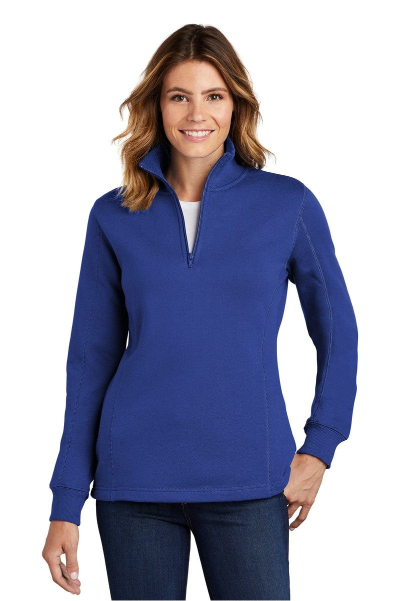Sport-Tek Sweatshirts/Fleece XS / True Royal Sport-Tek LST253: Ladies 1/4-Zip Sweatshirt