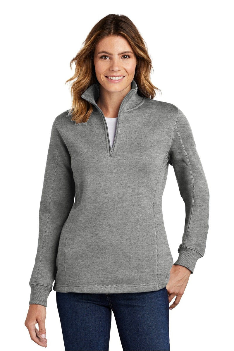 Sport-Tek Sweatshirts/Fleece XS / Vintage Heather Sport-Tek LST253: Ladies 1/4-Zip Sweatshirt
