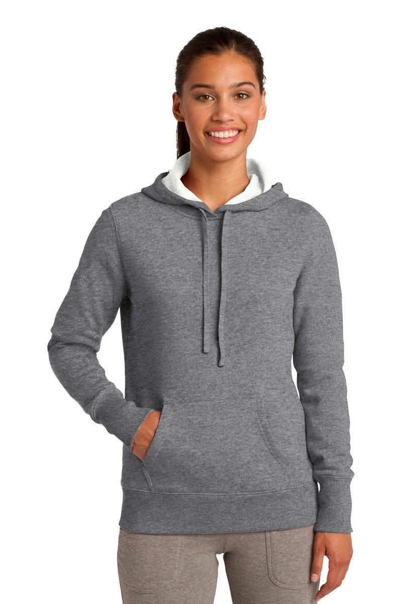 Sport-Tek Sweatshirts/Fleece XS / Vintage Heather Sport-Tek LST254: Ladies Pullover Hooded Sweatshirt