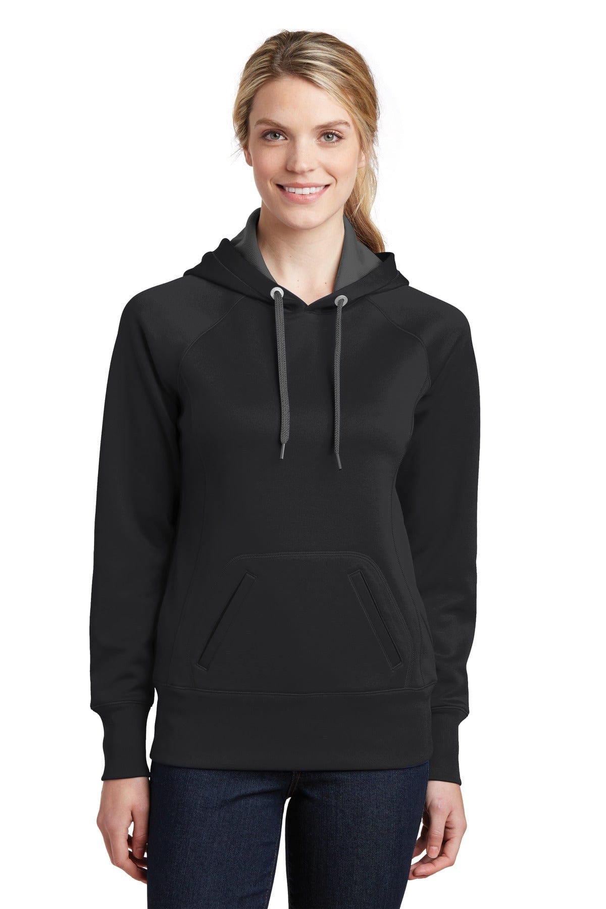 Sport-Tek Sweatshirts/Fleece XXL / Black DISCONTINUED  Sport-Tek ®  Ladies Tech Fleece Hooded Sweatshirt.  LST250