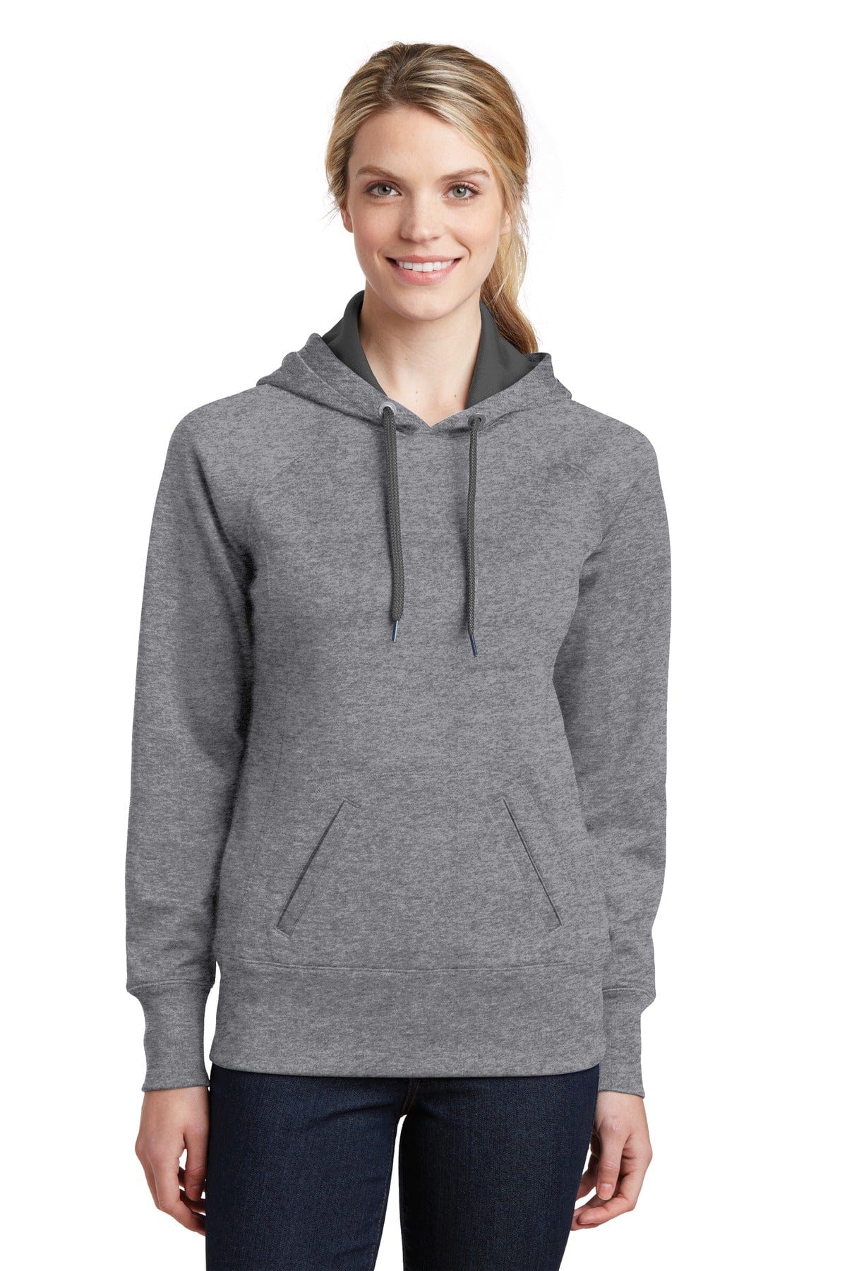 DISCONTINUED Sport Tek Ladies Tech Fleece Hooded Sweatshirt. LST250 Bulkthreads Bulkthreads