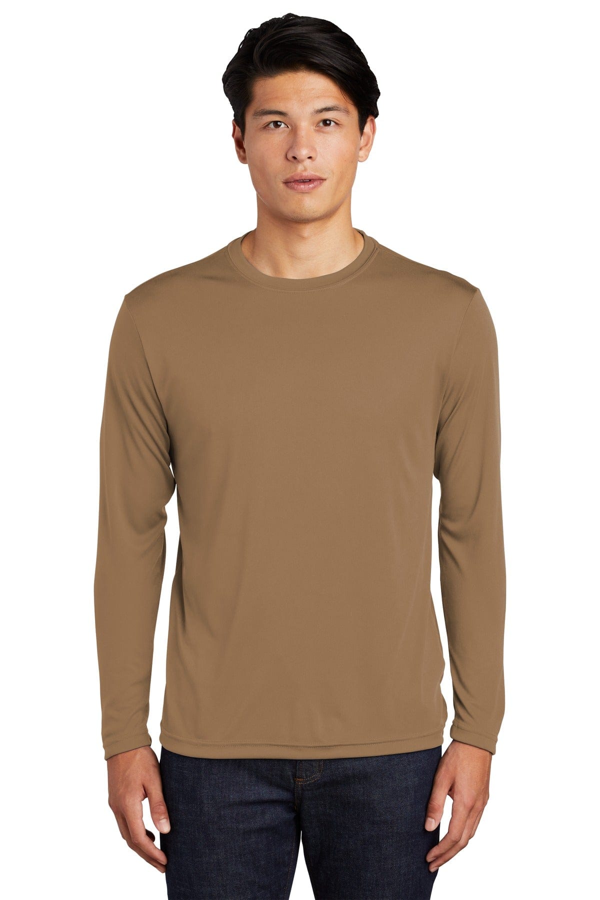 Sport-Tek T-Shirts 4XL / Woodland Brown Sport-Tek Long Sleeve PosiCharge Competitor Tee. ST350LS, Basic Colors