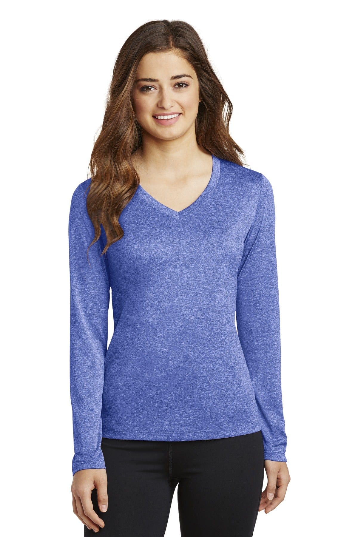 Sport-Tek T-Shirts DISCONTINUED  Sport-Tek ®  Ladies Long Sleeve Heather Contender ™  V-Neck Tee. LST360LS