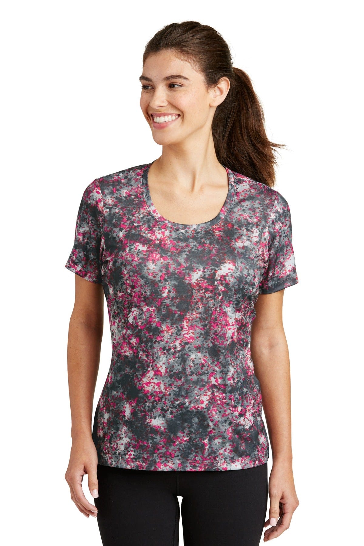 Sport-Tek T-Shirts DISCONTINUED  Sport-Tek ®  Ladies Mineral Freeze Scoop Neck Tee. LST330
