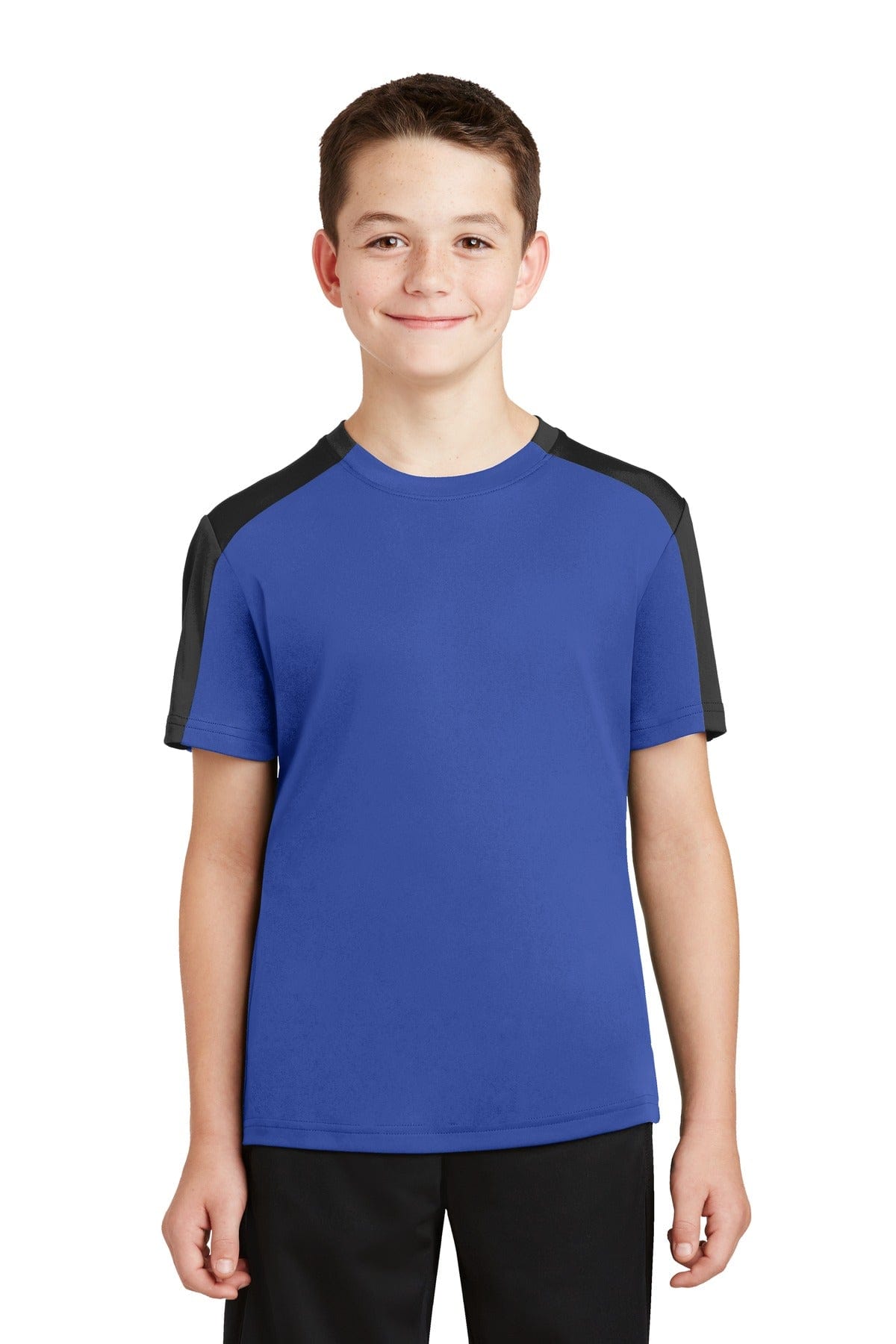Sport-Tek T-Shirts DISCONTINUED  Sport-Tek ®  Youth PosiCharge ®  Competitor ™  Sleeve-Blocked Tee. YST354
