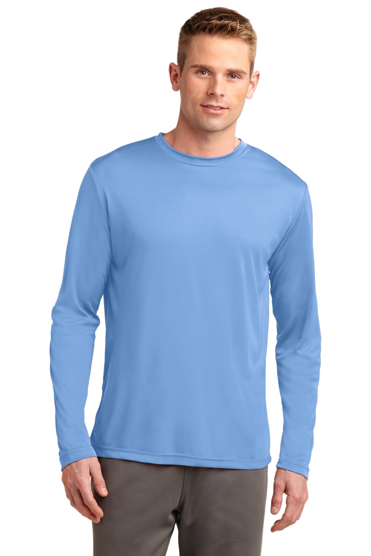 Sport-Tek T-Shirts LT / Carolina  Blue Sport-Tek TST350LS: Long-Sleeve Men's Tee